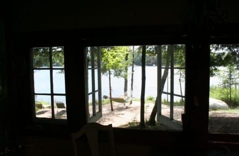 View of the Lake in the Cabin