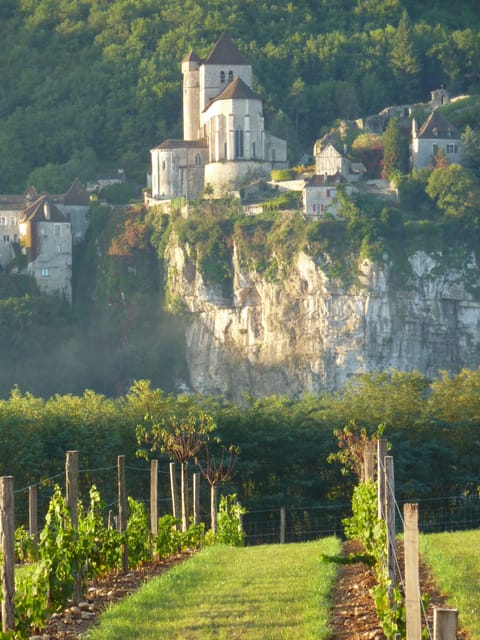 Our beautiful village is perched on limestone cliffs.
