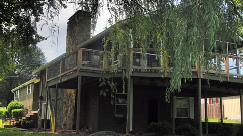 View of house from back yard