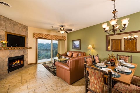 Enjoy the warm fireplace/ comfortable living area &  gorgeous views!