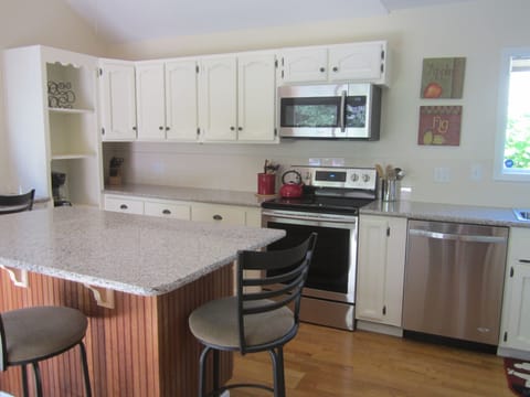 Fully stocked kitchen