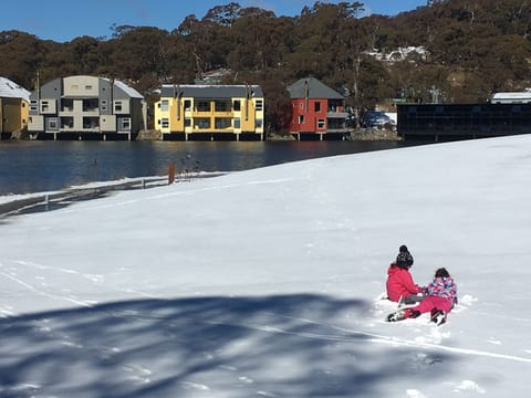 A photo of our daughters enjoying their snowy surroundings