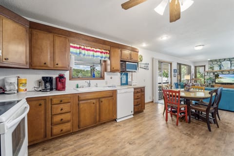 Kitchen and dining area