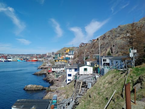 looking towards the City from end of street