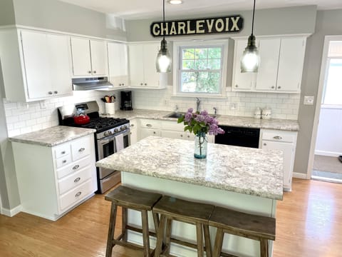 Kitchen is well stocked for cooking and baking!