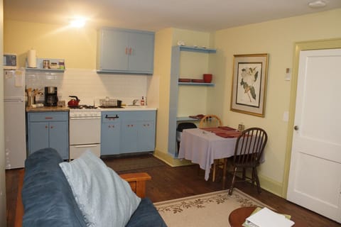 View from TV/living room to kitchen.