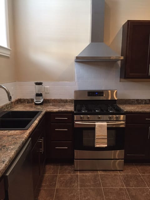 Oversized, double sink & oven with convection option, plus hood over the range 