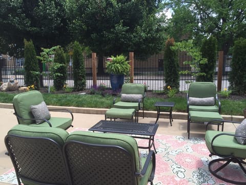 Relax outside on our recently updated patio w/ new furniture & landscaping