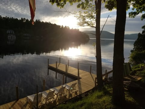 Dock view from the porch  in the evening