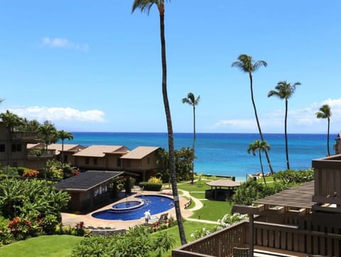 Ocean view from the lanai off the Master BR. master bedroom. 