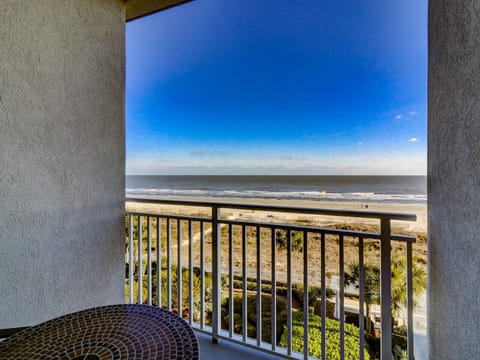 Balcony View From King Bedroom at 3404 Sea Crest