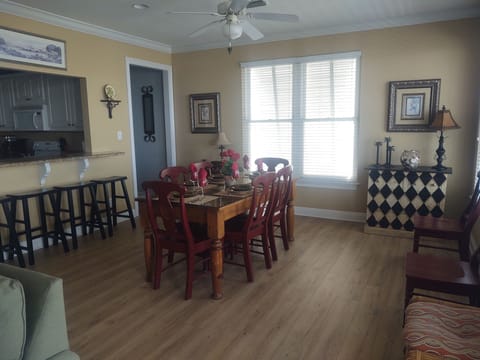 Large dining area; seating for 12