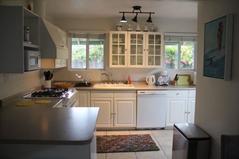 Make memorable meals in the fully stocked kitchen