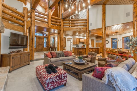 Great Room with Kitchen and Dining Beyond