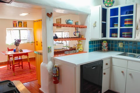 Cheerful and inviting kitchen and casual dining area