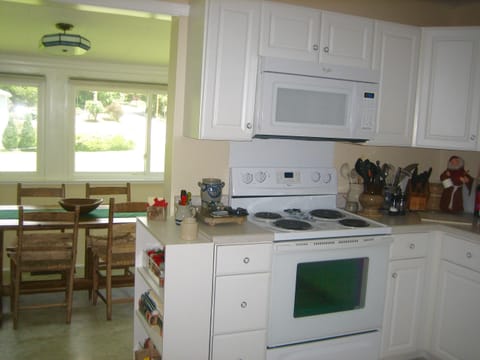 All the amenities imaginable for kitchen and dining area