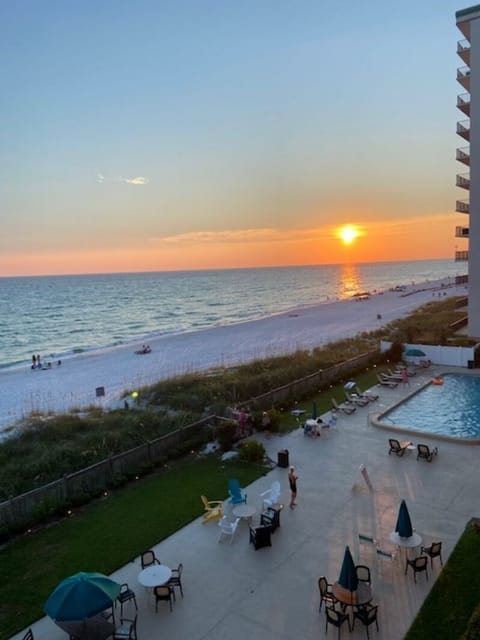Sunset from the balcony.