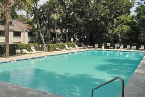 Large Sparkling Pool Just Steps Off Your Back Patio