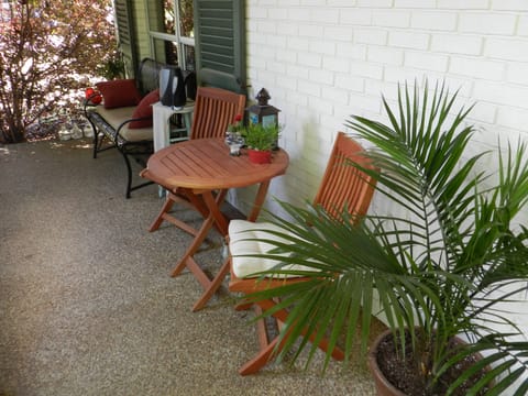 Front porch seating area- left.