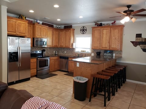 Full Kitchen with Bar Seating 