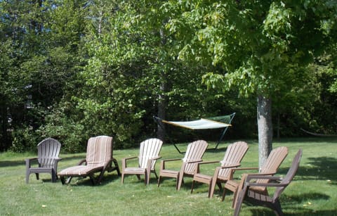 Conversation area with a
view