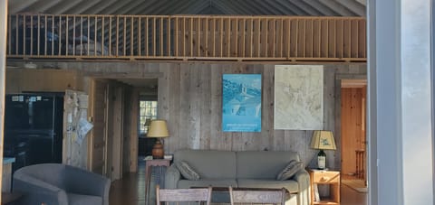 Loft above living room