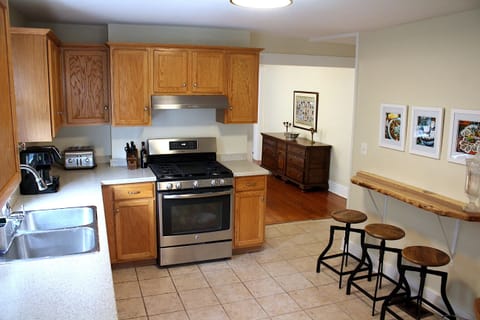Kitchen with brand new appliances 