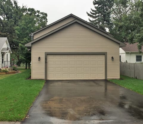 Large Attached Double Garage