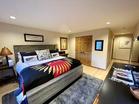 Master Bedroom with King Bed and Walk In Closet