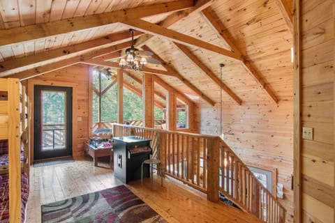 The loft also features a arcade game with more than 50 classic games!