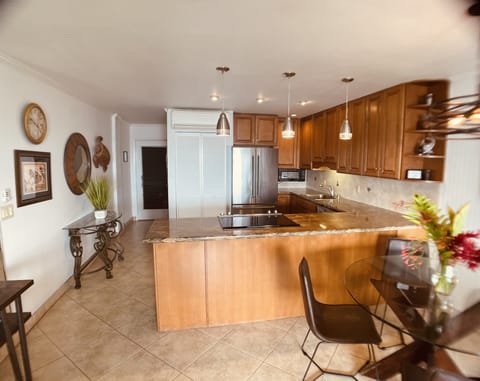 Kitchen as seen from living area