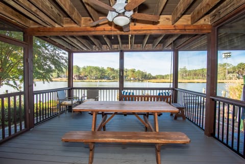First floor screened in deck.
