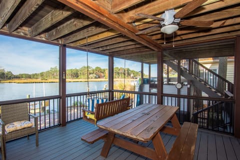 First floor screened in deck.