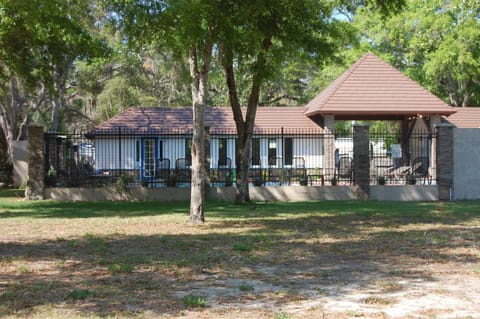 Beautiful, well-maintained pool area with overlooking exercise room.