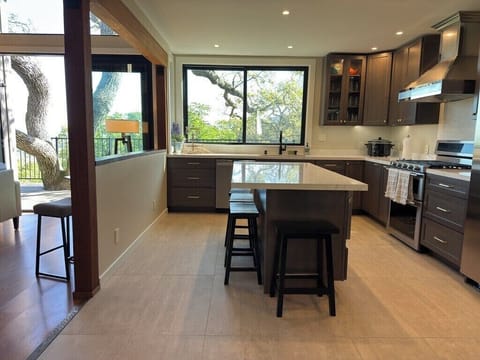 Open entertaining view kitchen