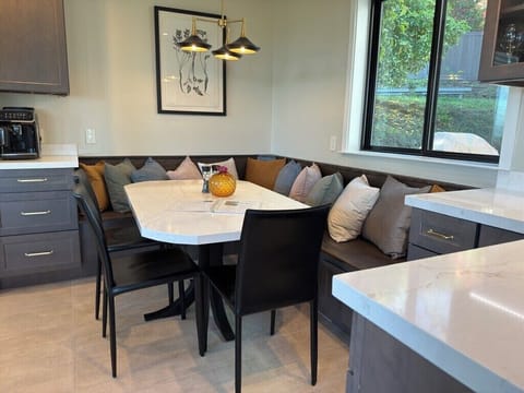 Kitchen booth seating accommodate 6 to 10