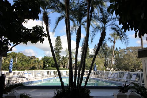 Pool Area/just a few steps from the front door of the condo