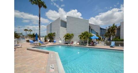 This is one of two heated salt water pools 