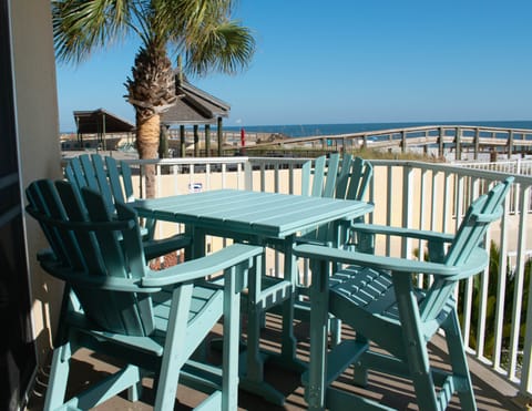 Enjoy your meals while sitting on the patio.