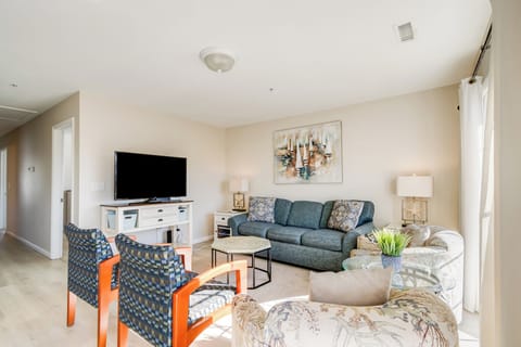 Comfy living area with plenty of natural sunlight