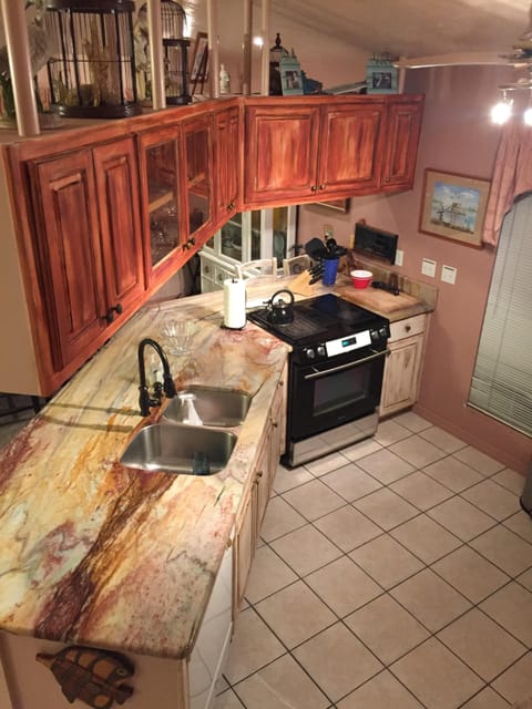 Gorgeous Custom Kitchen is fully equipped for gourmet meals 