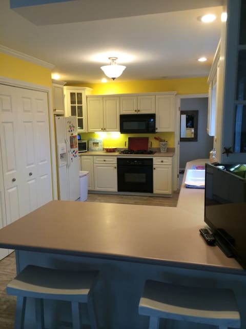 Kitchen with Flat Screen TV