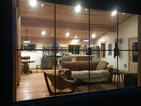 a view looking inside