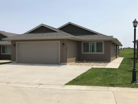 Front of Cabin, Oversized Driveway & 2 Stall Garage
