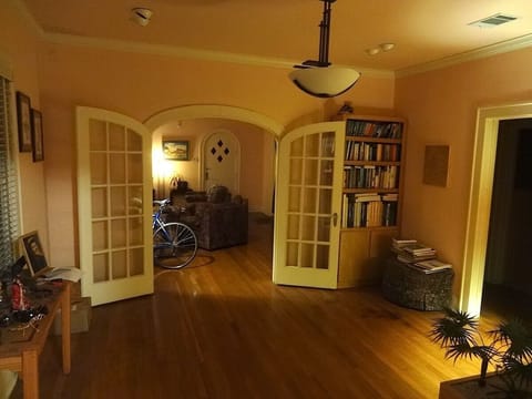 from kitchen looking through dining room to living room