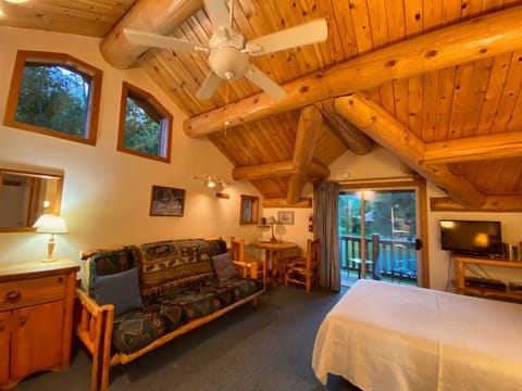 Studio with balcony, kitchenette and private entrance