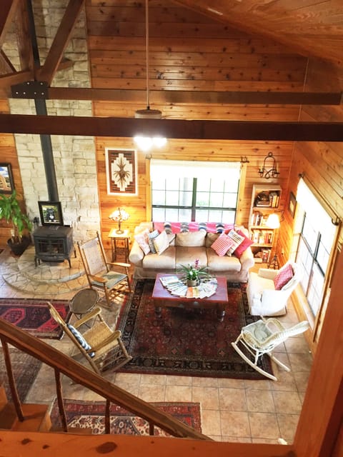 View of Living Room from Landing