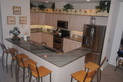 Kitchen - well stocked and modern