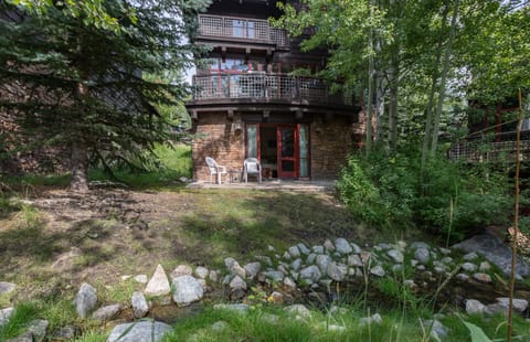 Back of house and patios.