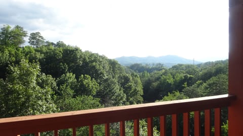 View from living room and master bedroom porches